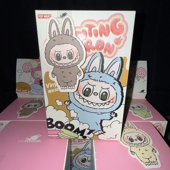 THE MONSTERS “EXCITING MACARON” LABUBU VINYL FACE ✨ FULL SET / WHOLE CASE ✨ - Picture 3 of 9